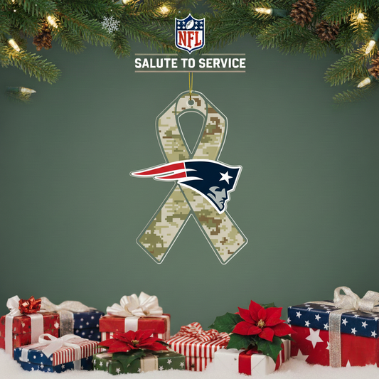 NFL Salute to Service New England Patriots Acrylic Ornament