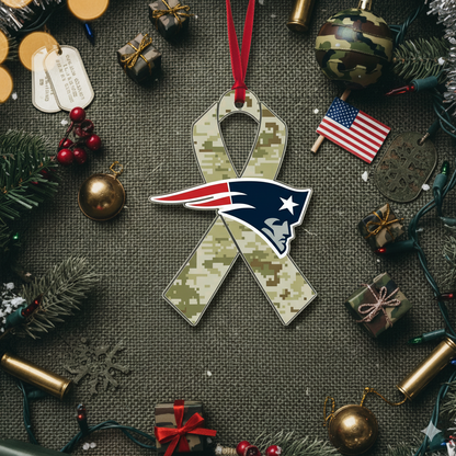NFL Salute to Service New England Patriots Acrylic Ornament