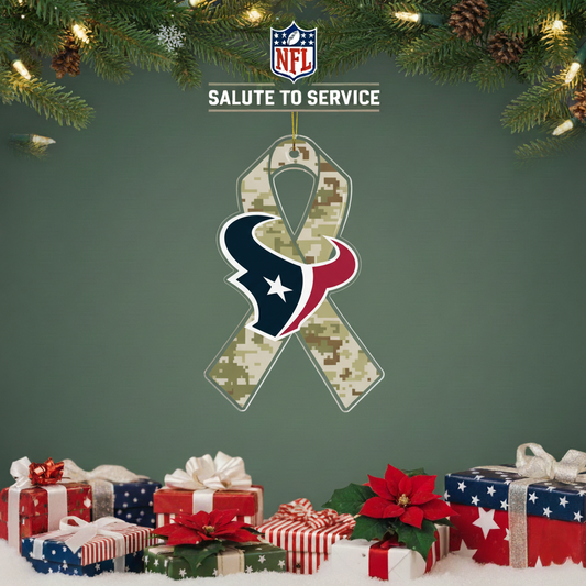 NFL Salute to Service Houston Texans Acrylic Ornament
