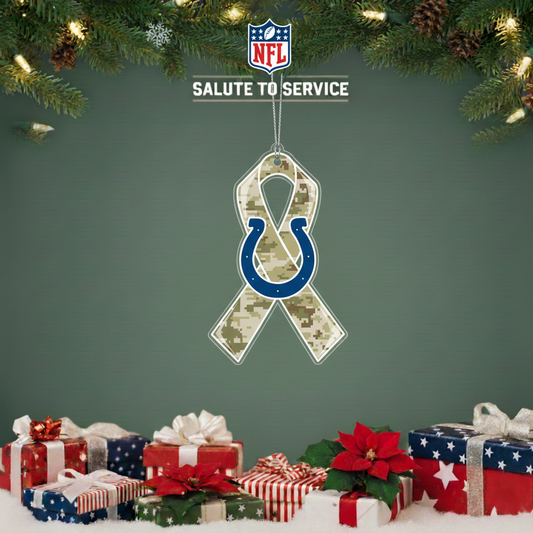 NFL Salute to Service Indianapolis Colts Acrylic Ornament