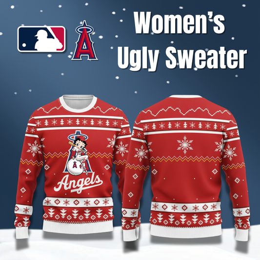 MLB Los Angeles Angels x Betty Boop Women’s Ugly Sweater