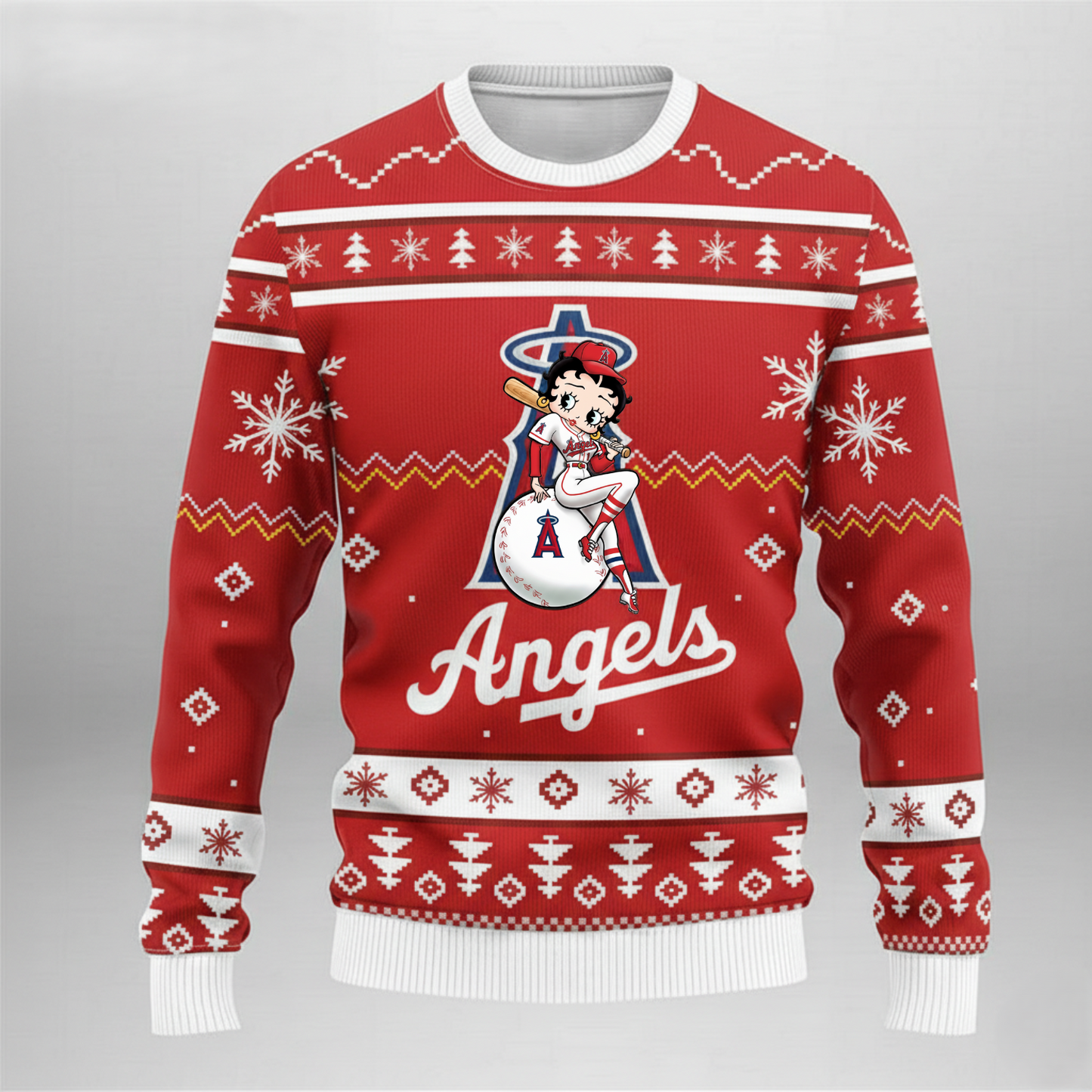 MLB Los Angeles Angels x Betty Boop Women’s Ugly Sweater