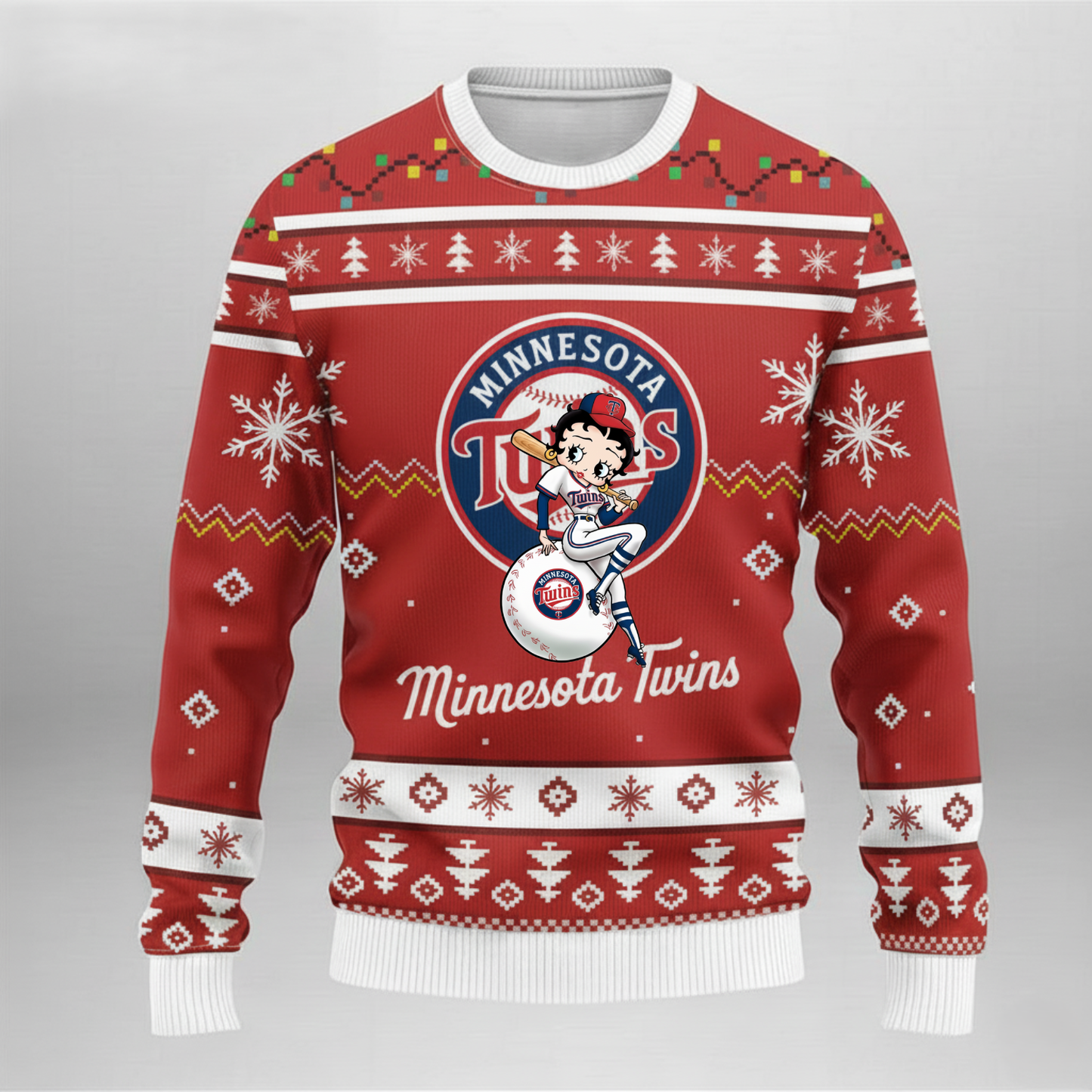 MLB Minnesota Twins x Betty Boop Ugly Sweater