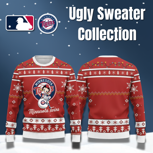 MLB Minnesota Twins x Betty Boop Ugly Sweater