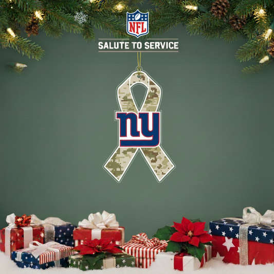 NFL Salute to Service New York Giants 24 Acrylic Ornament