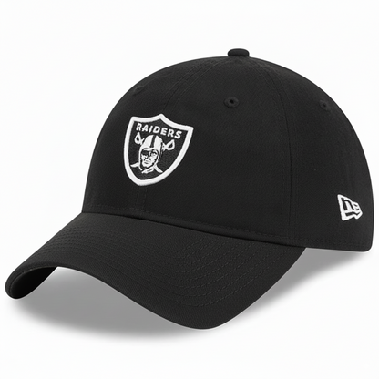 Women's Las Vegas Raiders New Era Black NFL Crucial Catch Adjustable Hat