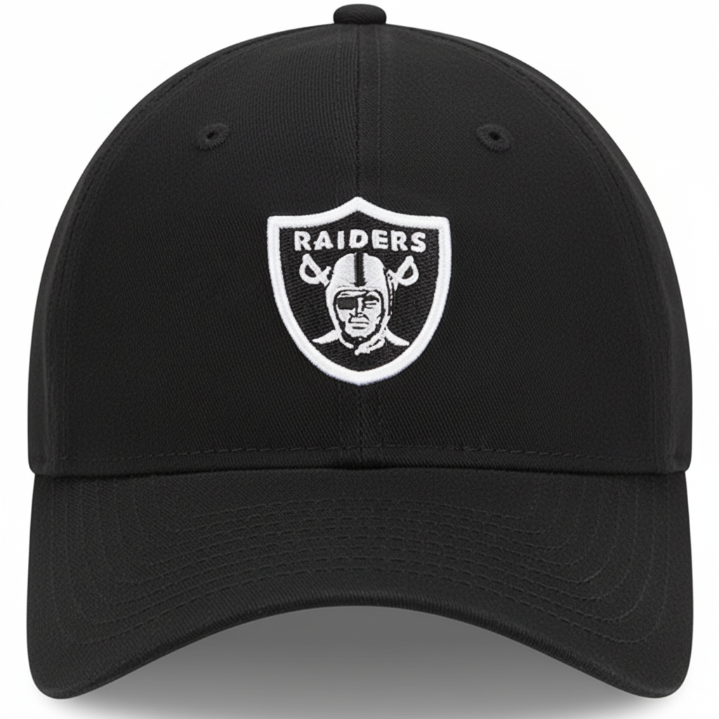 Women's Las Vegas Raiders New Era Black NFL Crucial Catch Adjustable Hat