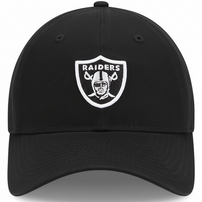 Women's Las Vegas Raiders New Era Black NFL Crucial Catch Adjustable Hat