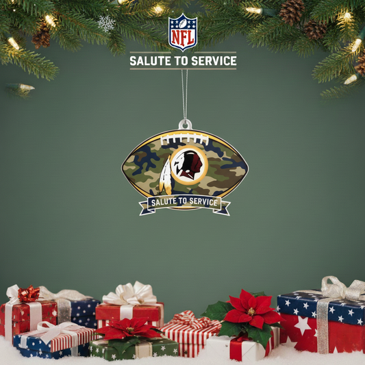 NFL Salute to Service Washington Redskins Acrylic Ornament