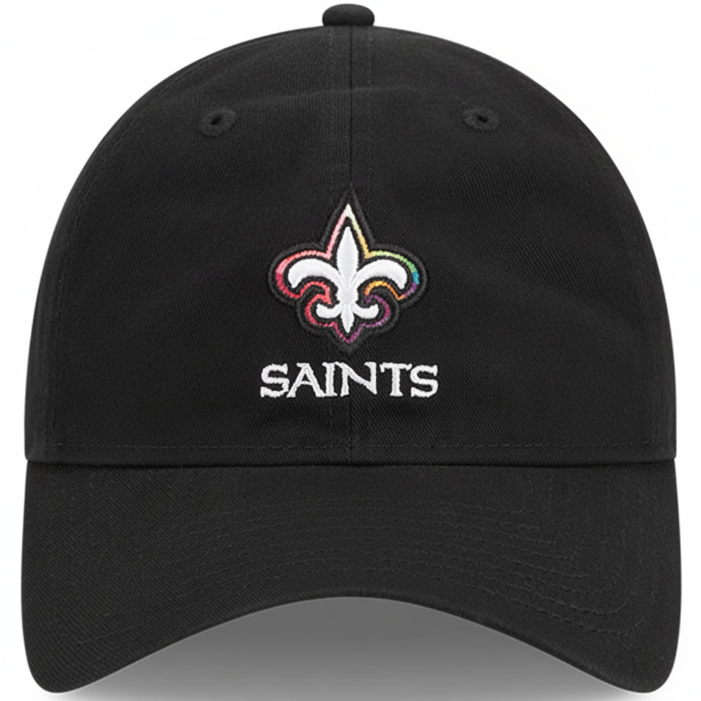 Women's New Orleans Saints New Era Black NFL Crucial Catch Adjustable Hat