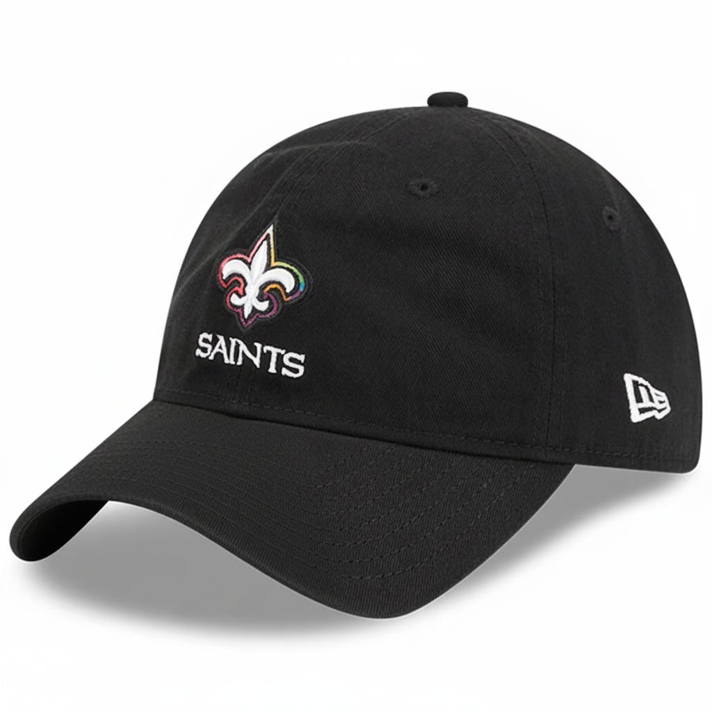 Women's New Orleans Saints New Era Black NFL Crucial Catch Adjustable Hat