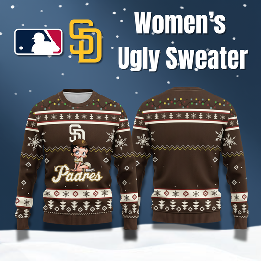 MLB San Diego Padres x Betty Boop Women’s Ugly Sweater