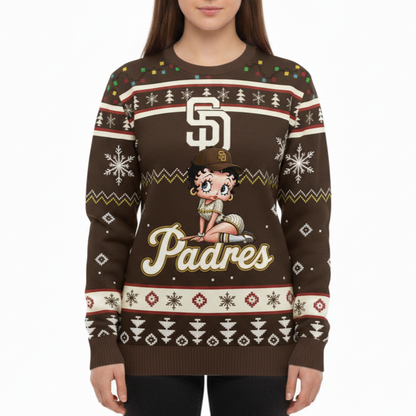 MLB San Diego Padres x Betty Boop Women’s Ugly Sweater