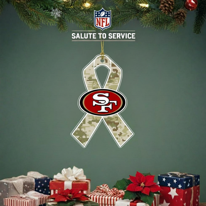 NFL Salute to Service San Francisco 49ers Acrylic Ornament