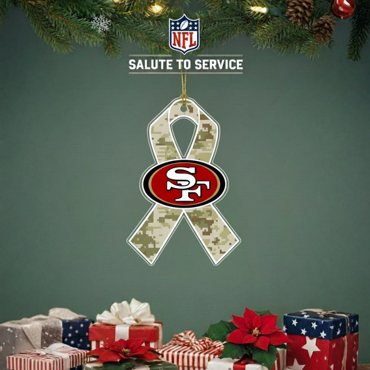 NFL Salute to Service San Francisco 49ers Acrylic Ornament