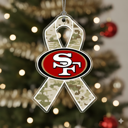 NFL Salute to Service San Francisco 49ers Acrylic Ornament