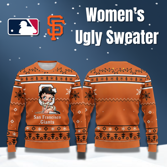 MLB San Francisco Giants x Betty Boop Women’s Ugly Sweater