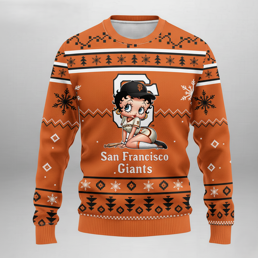 MLB San Francisco Giants x Betty Boop Women’s Ugly Sweater