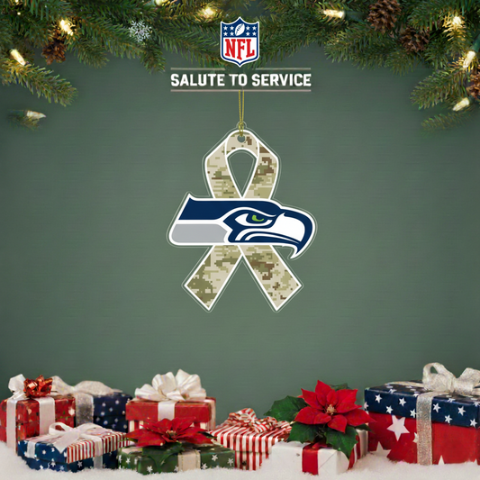 NFL Salute to Service Seattle Seahawks Acrylic Ornament