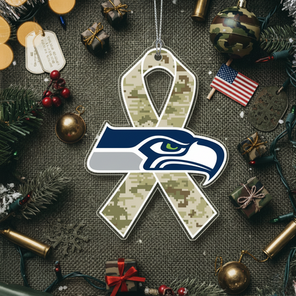 NFL Salute to Service Seattle Seahawks Acrylic Ornament