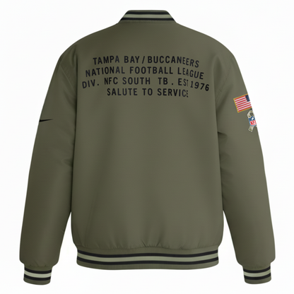 Tampa Bay Buccaneers Nike Women's 2025 Salute to Service Varsity Jacket