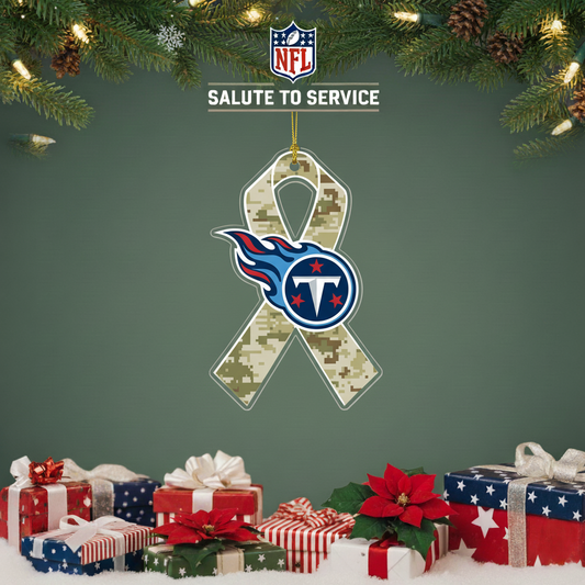 NFL Salute to Service Tennessee Titans Acrylic Ornament