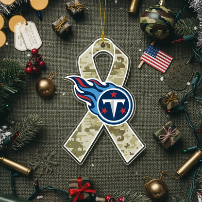 NFL Salute to Service Tennessee Titans Acrylic Ornament