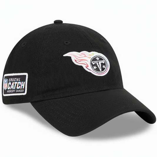 Women's Tennessee Titans New Era Black NFL Crucial Catch Adjustable Hat