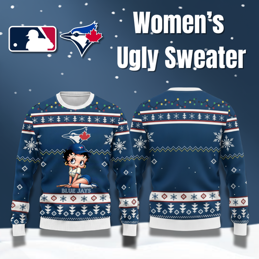 MLB Toronto Blue Jays x Betty Boop Women’s Ugly Sweater