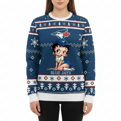 MLB Toronto Blue Jays x Betty Boop Women’s Ugly Sweater