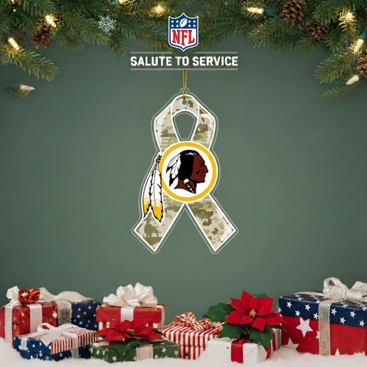 NFL Salute to Service Washington Redskins Acrylic Ornament