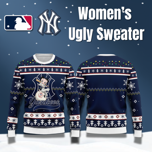 MLB  New York Yankees x Betty Boop Women’s Ugly Sweater