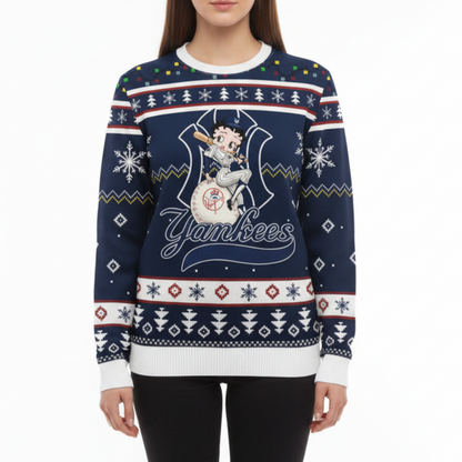 MLB  New York Yankees x Betty Boop Women’s Ugly Sweater
