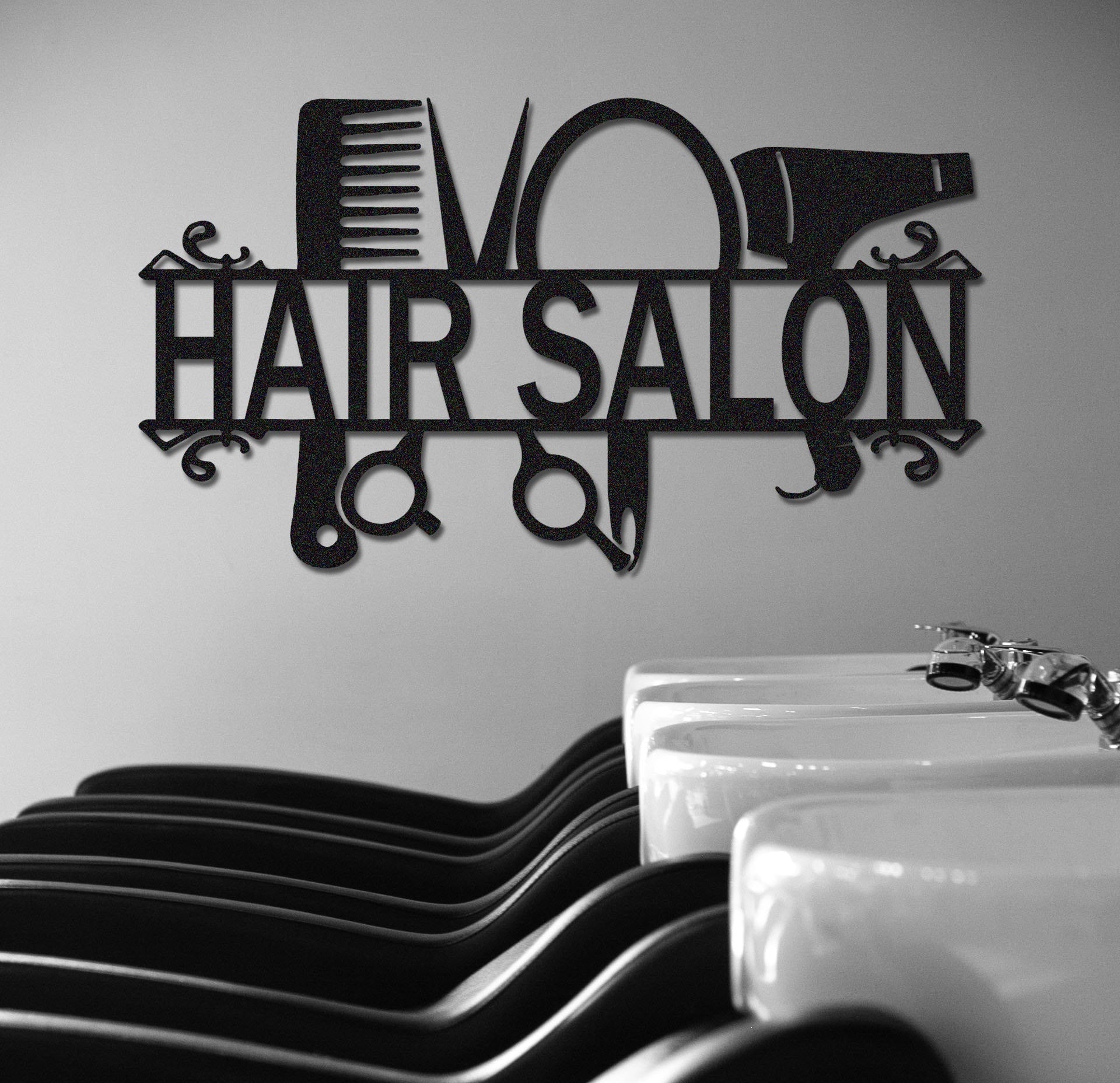 Custom Hair Salon Wall Decor,Salon Name Sign,Beauty Salon Decor,Personalized Salon Wall Art,Salon Metal Sign,Indoor Decor,Hairstylist Sign1