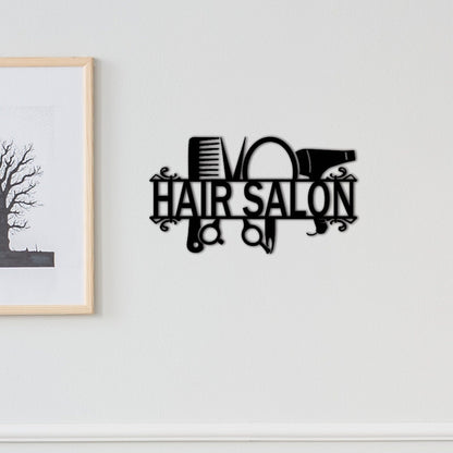 Custom Hair Salon Wall Decor,Salon Name Sign,Beauty Salon Decor,Personalized Salon Wall Art,Salon Metal Sign,Indoor Decor,Hairstylist Sign1