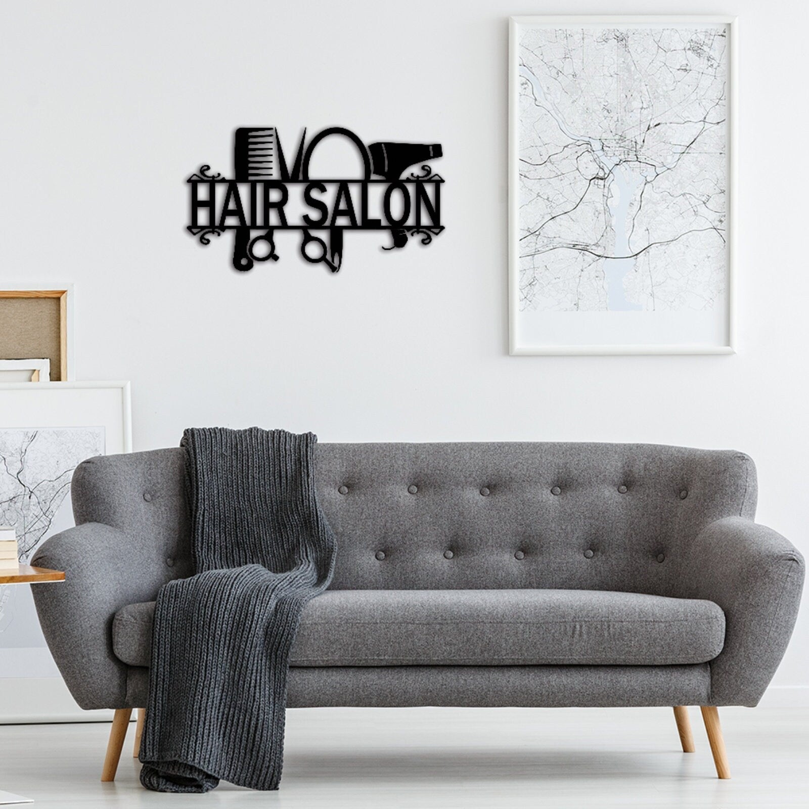 Custom Hair Salon Wall Decor,Salon Name Sign,Beauty Salon Decor,Personalized Salon Wall Art,Salon Metal Sign,Indoor Decor,Hairstylist Sign1