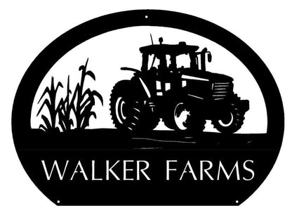Metal 4020 farm sign ,corn stalks 4020 John Deere tractor sign CUSTOMIZED,