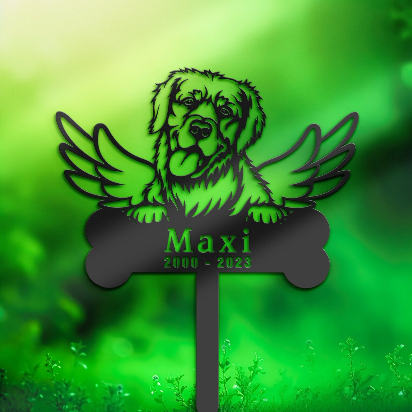Personalized Golden retriever Dog Memorial Stake, Metal Stake, Sympathy Sign, Pet Grave Marker, Remembrance Stake