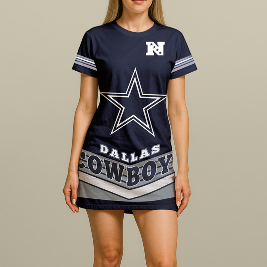Women's Gameday Couture Navy Dallas Cowboys Vintage Dress