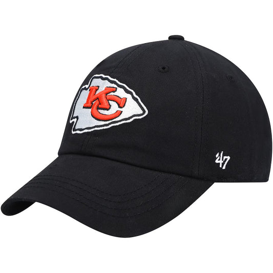 Women's Kansas City Chiefs '47 Black Miata Clean Up Logo Adjustable Hat