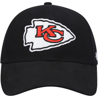 Women's Kansas City Chiefs '47 Black Miata Clean Up Logo Adjustable Hat